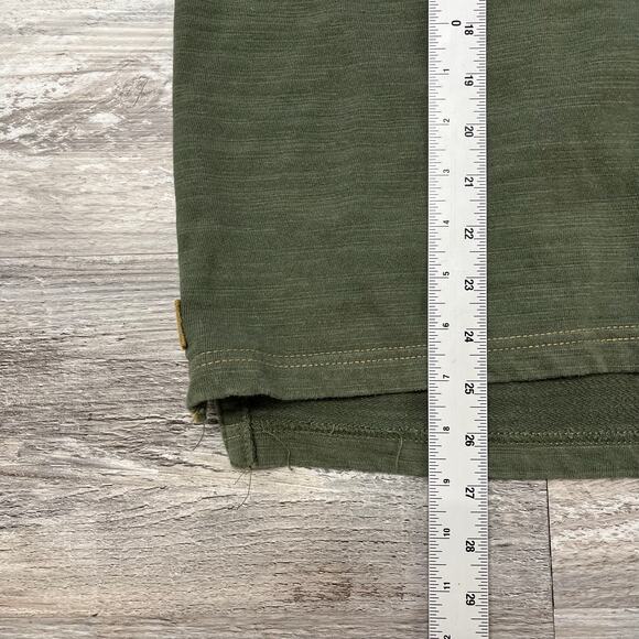 Vintage 90s The Territory Ahead Green Tan Mens L Snap Button Tactical Sweatshirt - Picture 7 of 8